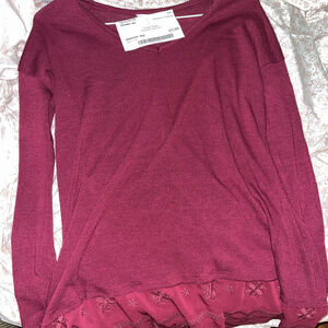 Cloud Chaser XS Burgundy Long Sleeve